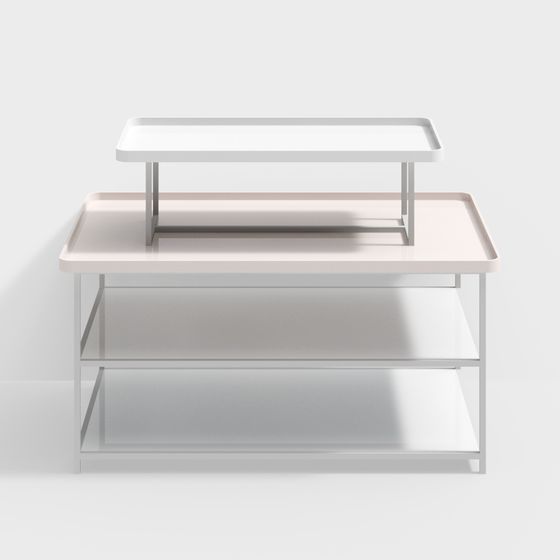 Elegant Stacked Display Rack 3D model