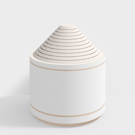 Stylish Cone Column 3D model for Creative Projects