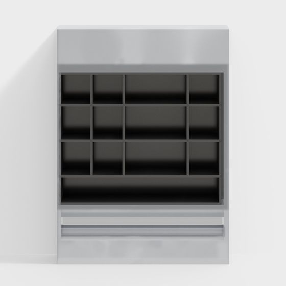 Urban Bookshelf 3D model