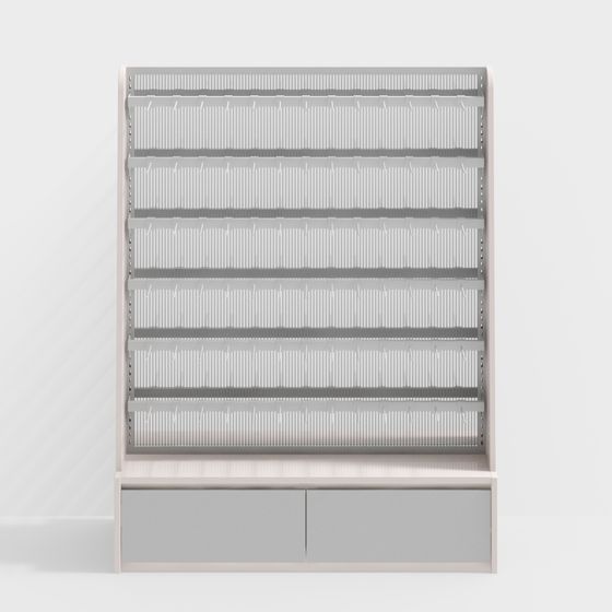 Urban Bookshelf 3D model