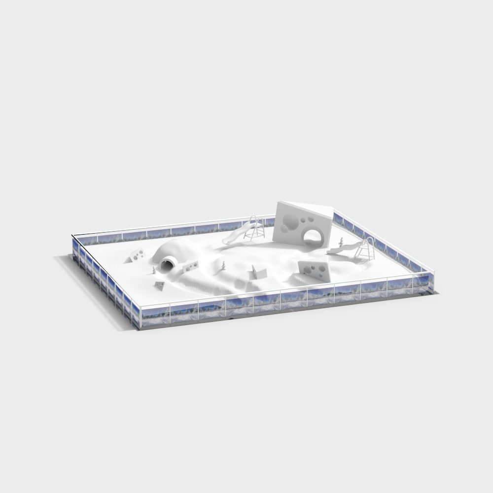 Snowland Paradise 3D model