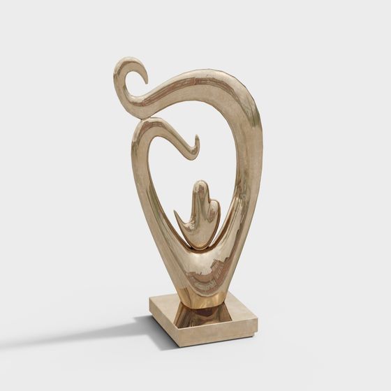 Heartbeat 3D Model for Artistic Creations