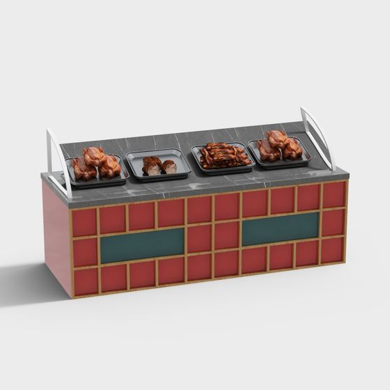 Low-Polygon High-Detail Showcase 3D Model for Creative Projects