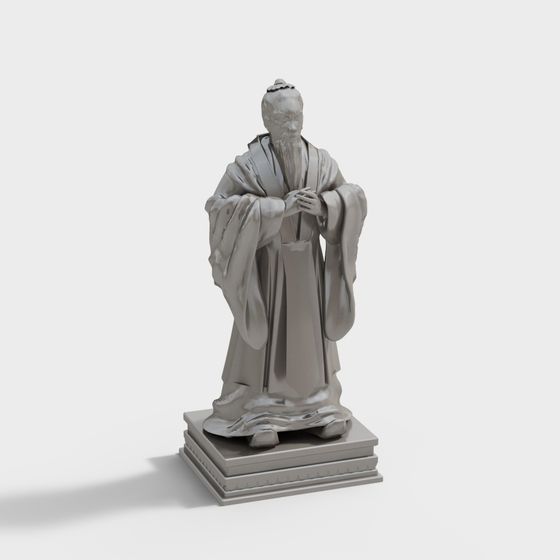 Ancient Sage 3D Model for Creative Projects