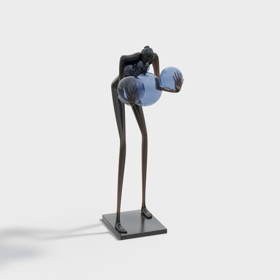 Balance Dance 3D Model for Art and Design