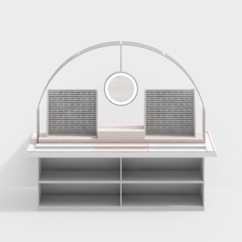 Curved Display Cabinet 3D model