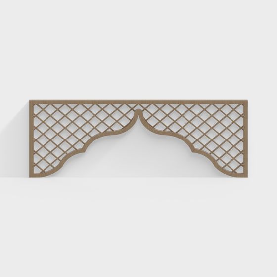 Lattice Arch Panel 3D model for Creative Projects
