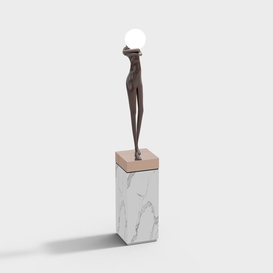 Abstract Sculpture Low-Poly 3D Model