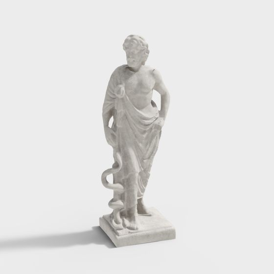 Greek Healer 3D Model