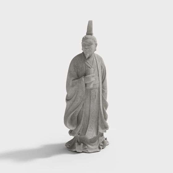 Ancient Scholar 3D Model for Cultural Spaces