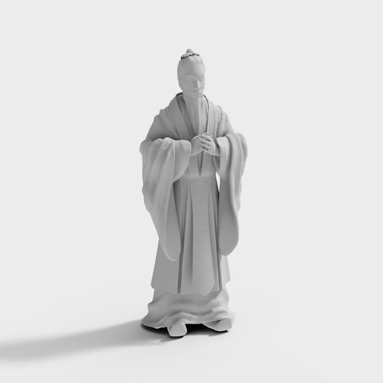 Traditional Wisdom Character 3D model for Creative Projects
