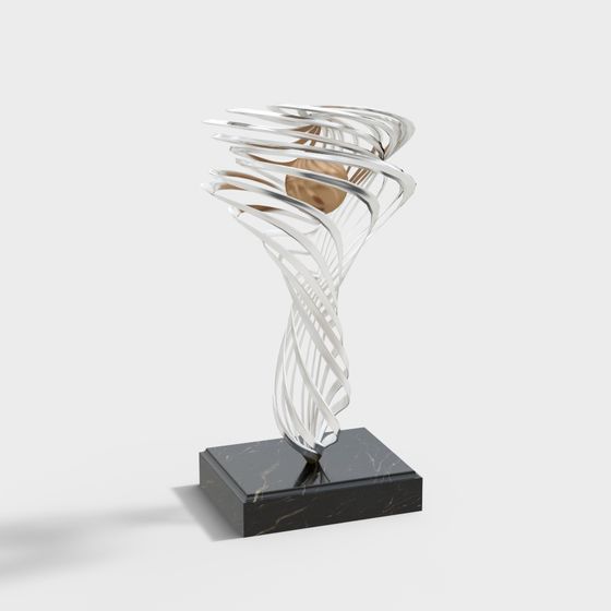 Stunning Tornado Sculpture 3D Model