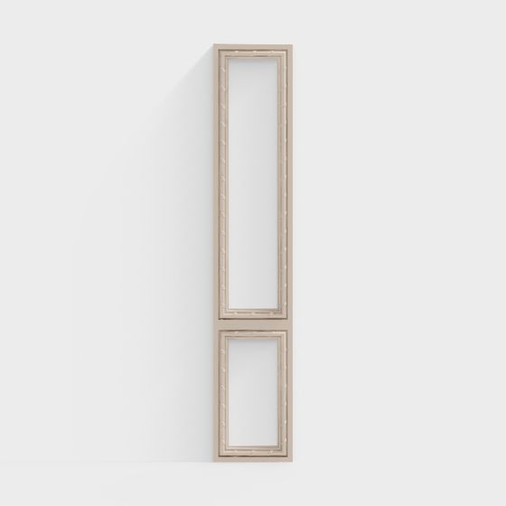 Stylish Low Polygon Door Frame 3D model