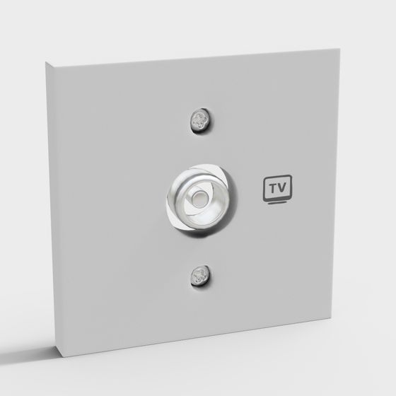 Minimalist TV Switch Panel 3D model