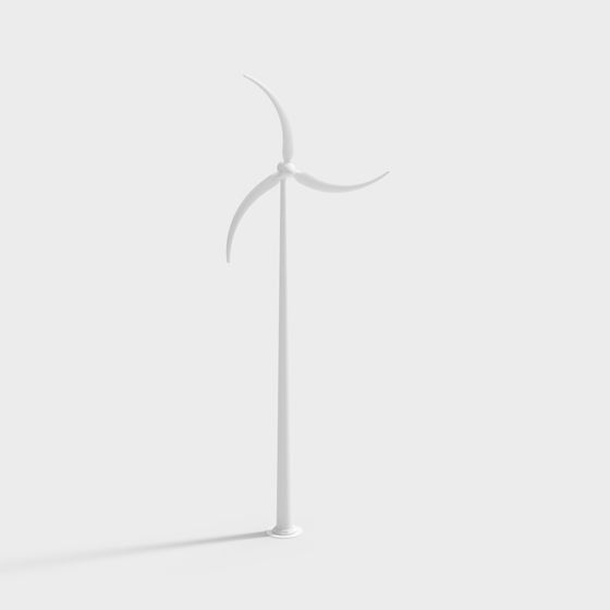 Stylish Wind Turbine 3D model for Eco-Friendly Designs