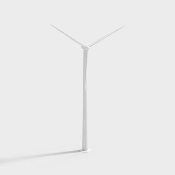 Modern Minimalist Wind Turbine 3D Model