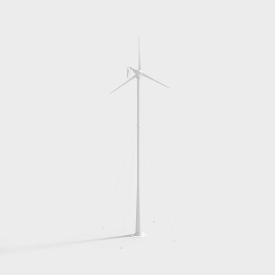 Minimalist Modern Wind Turbine 3D model