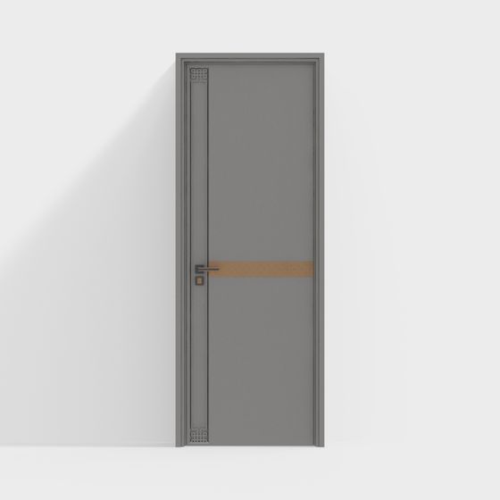 Classic Gray Door 3D model