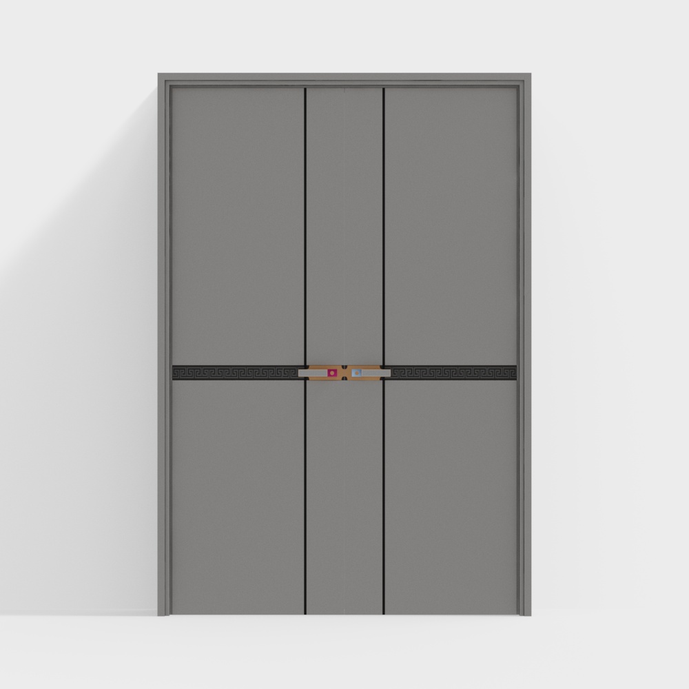 New Chinese style indoor double door