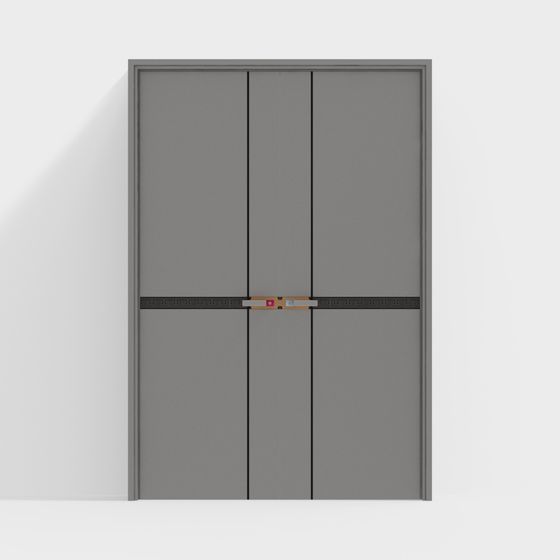City Door 3D Model - Modern Urban Design