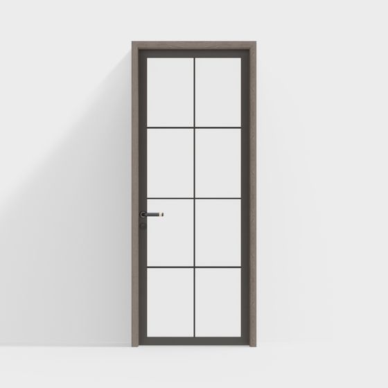 Modern Glass Door 3D model