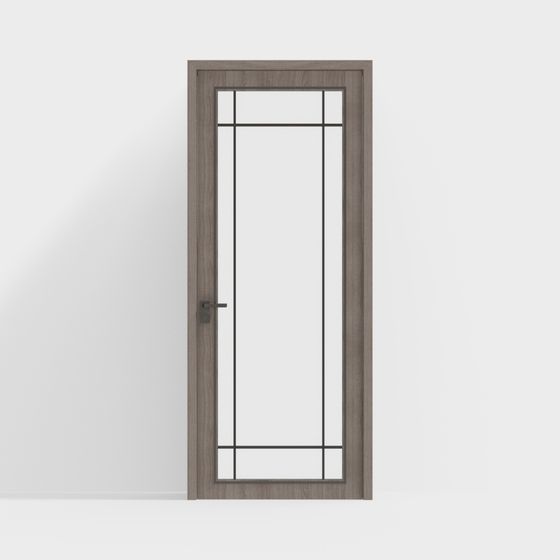 Modern Glass Door 3D model