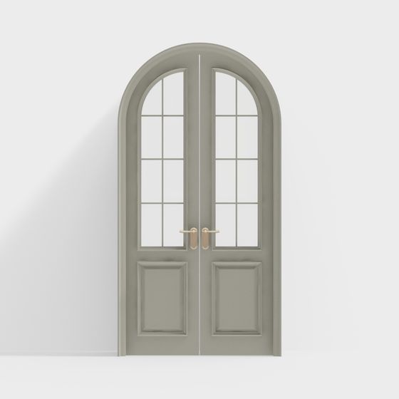 Elegant Arch Door 3D Model