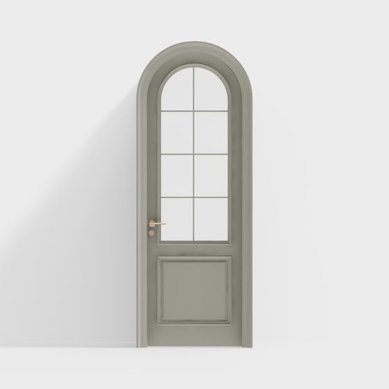 Elegant Arch Door 3D model for Modern Interiors