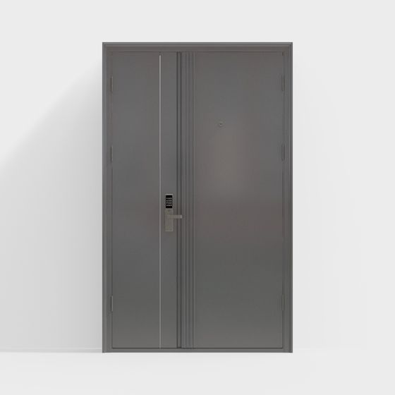 Industrial Style Metal Door 3D model