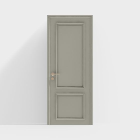 Modern Low-Polygon 3D Model Door