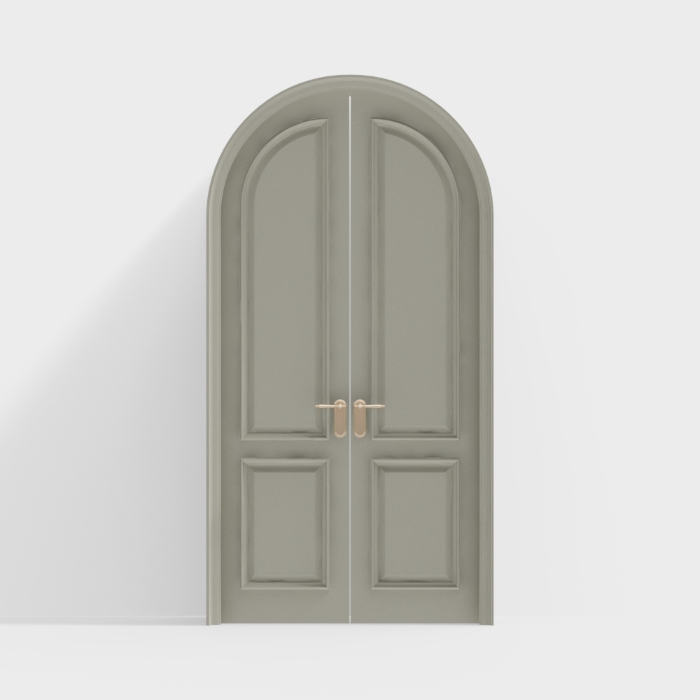 French arched double doors