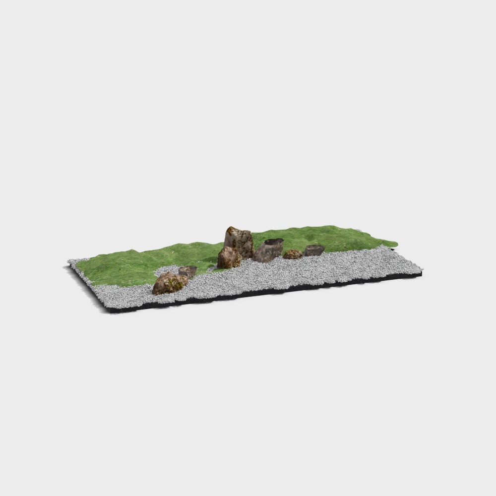 Natural Realm 3D model - Tranquil Nature Landscape