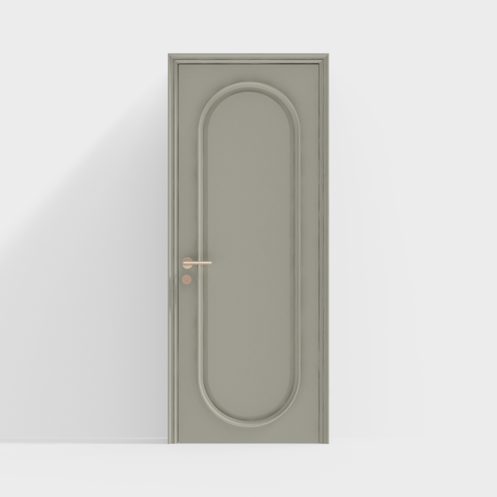 French single opening interior door