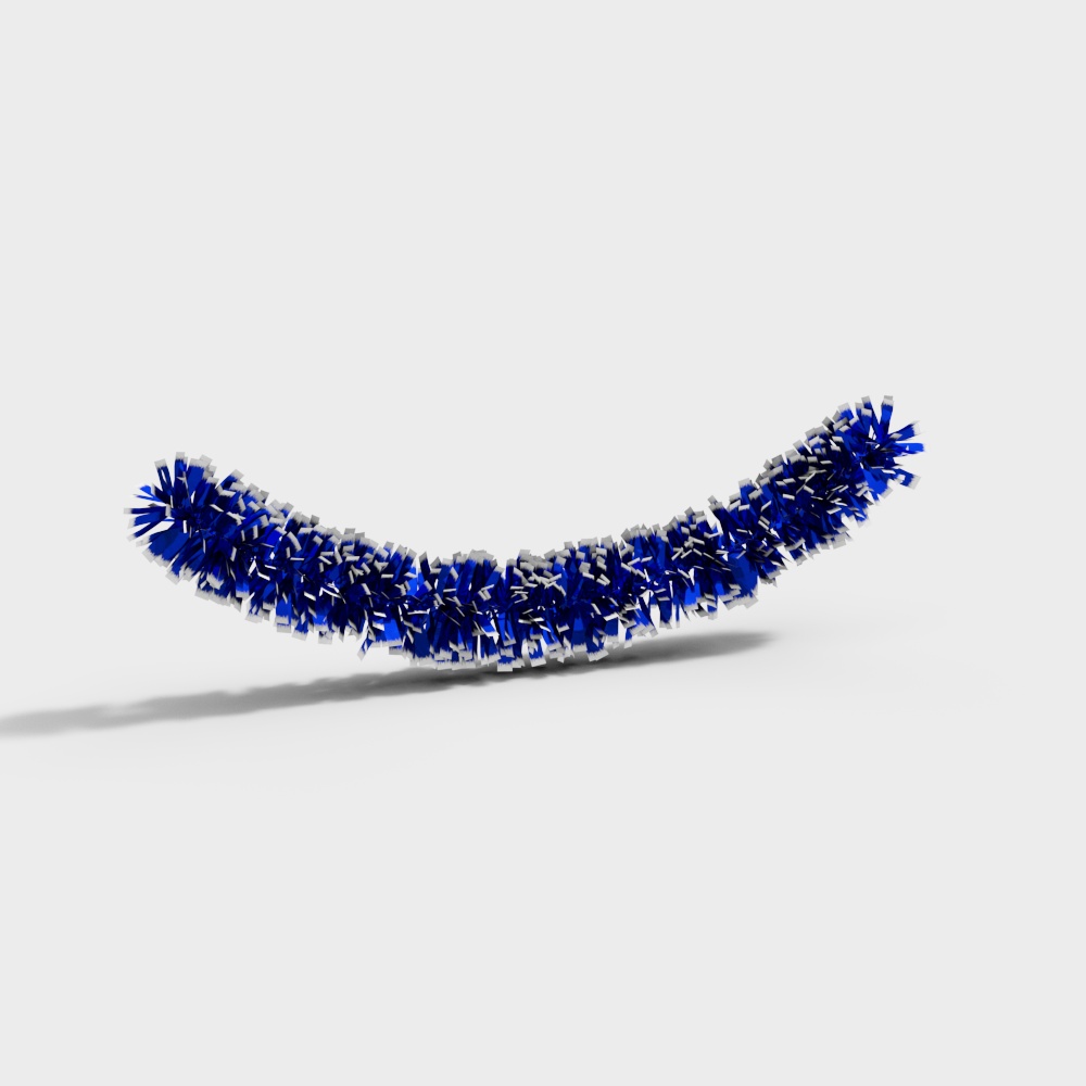 Vibrant Blue Tassel 3D Model – Low-Poly Detailed Accessory