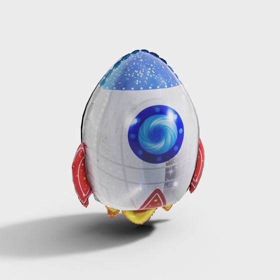 Rocket Ship 3D Model for Creative Projects