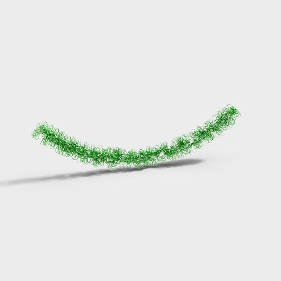 Green Vine Arch Bridge 3D model