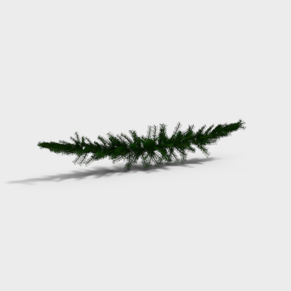Lifelike Pine Branch 3D Model – Realistic Nature Asset