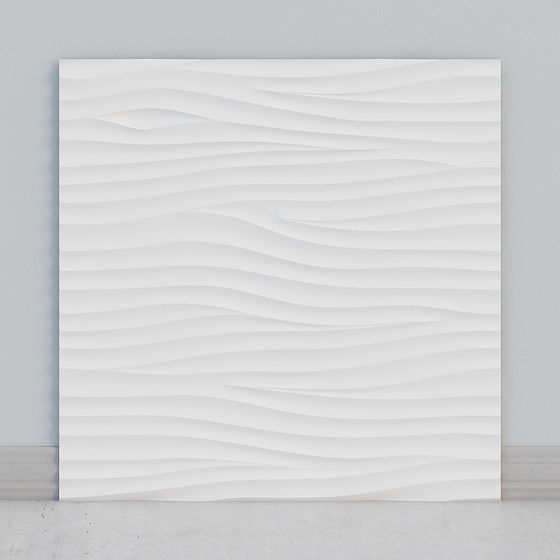 Wave Art Panel 3D model