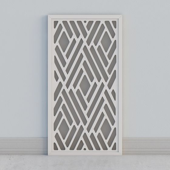 Lattice Panel 3D model for Modern Aesthetics