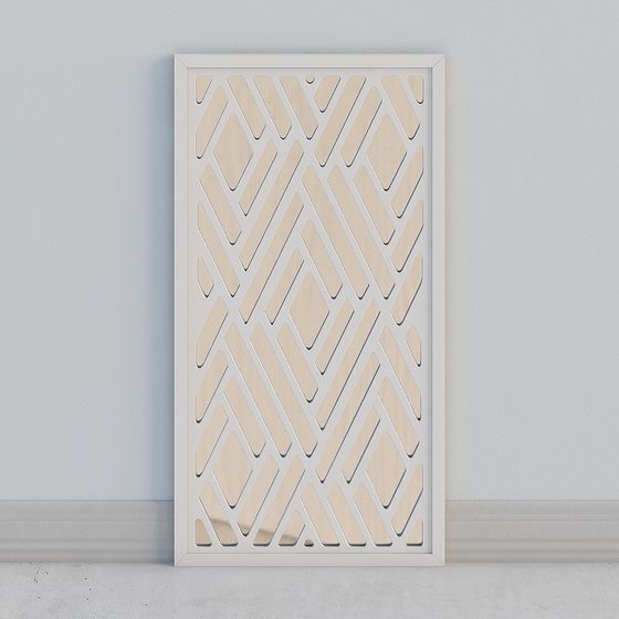 Elegant Low-Polygon Geometric 3D Model for Modern Spaces