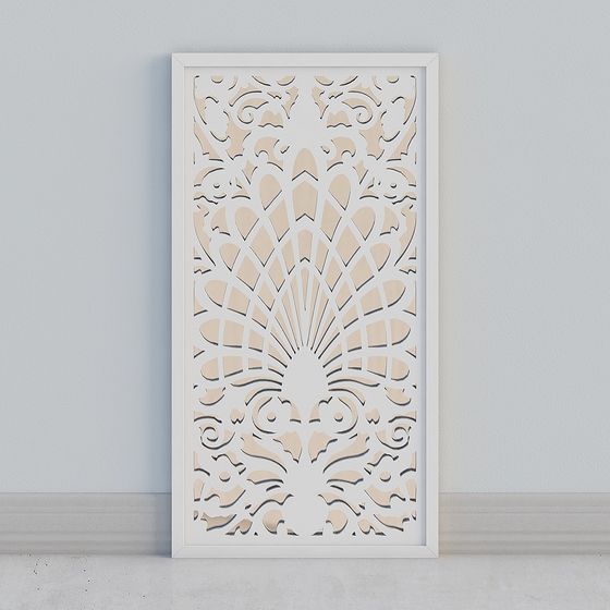 Lacy Panel 3D model for Elegant Interiors