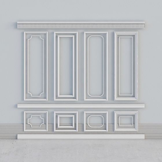 Elegant Panel Collection 3D model