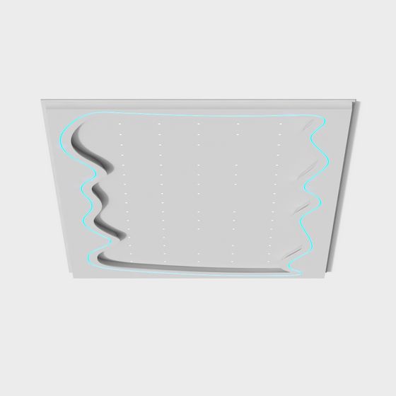 Futuristic Low Poly Ceiling Design 3D model