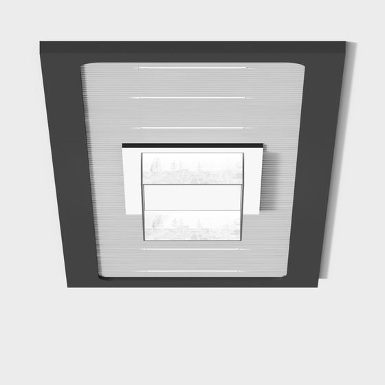 Futuristic Window 3D model for Creative Projects