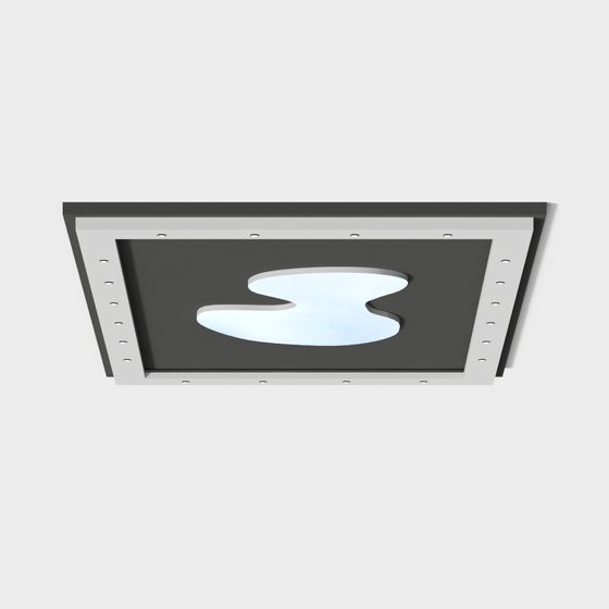 Modern Low-Poly Ceiling Light 3D model