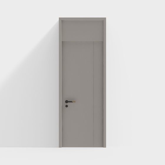 Minimalist Gray Door 3D model