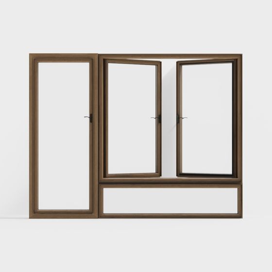Artistic Low-Poly Window 3D model