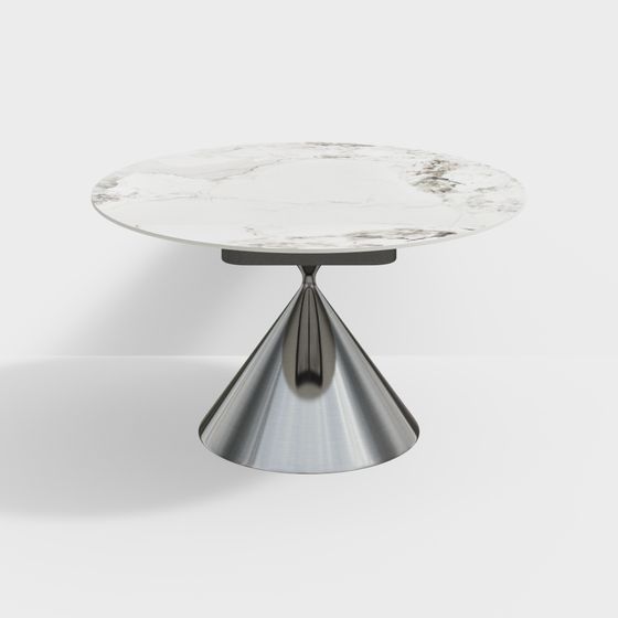 Marble Round Table 3D model