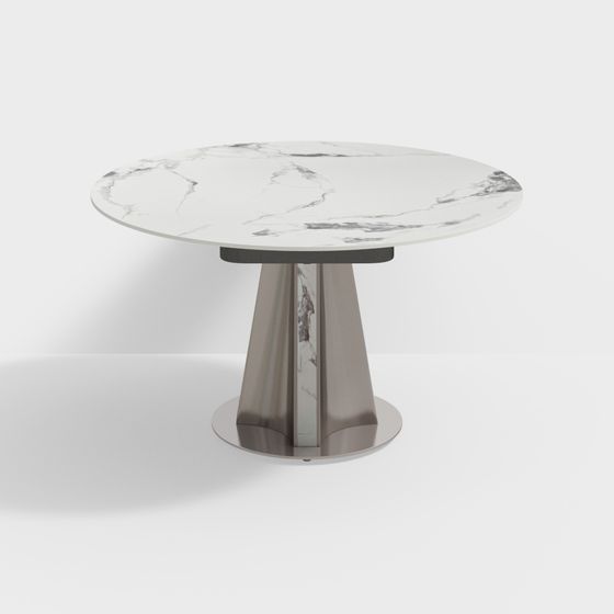 Elegant Round Table 3D model Design