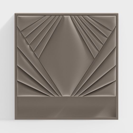 Fan-shaped Light and Shadow 3D model for Modern Design